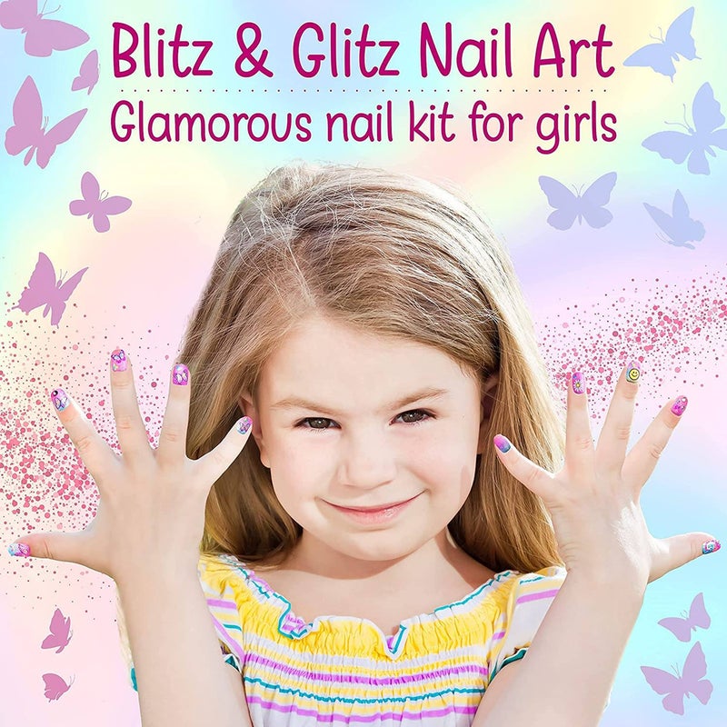 هوت فوكس مجموعة الأظافر الصناعية بأشكال الفراشات مع الخاتم الإضافي - 017TB - Image 3